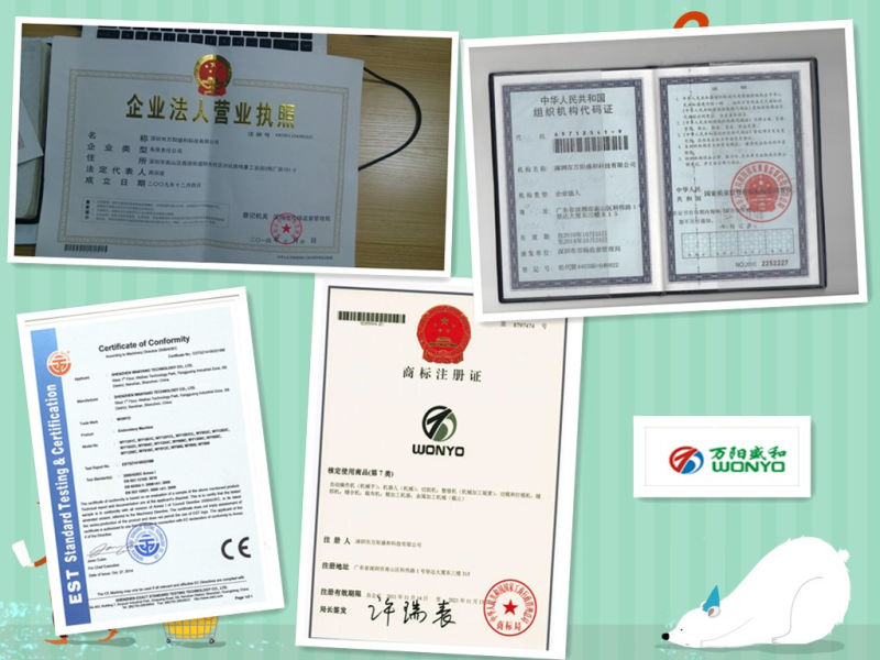 Wonyo Single Head Vyšívací stroj Cena od Guangzhou Wy1201CS
