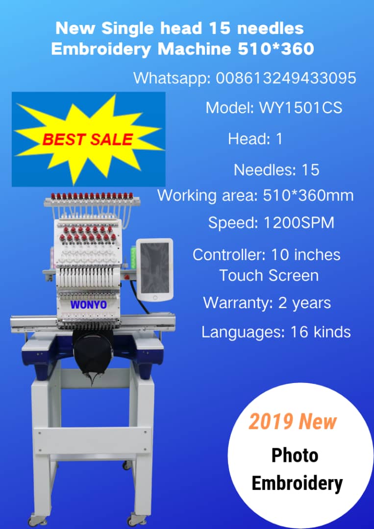 single head 15 needles Embroidery machine 2