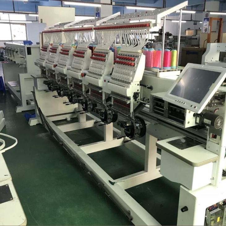 Commercial WONYO 6 Heads Computerized Embroidery Machine For Cap & T-Shirt Embroidery With All Parts