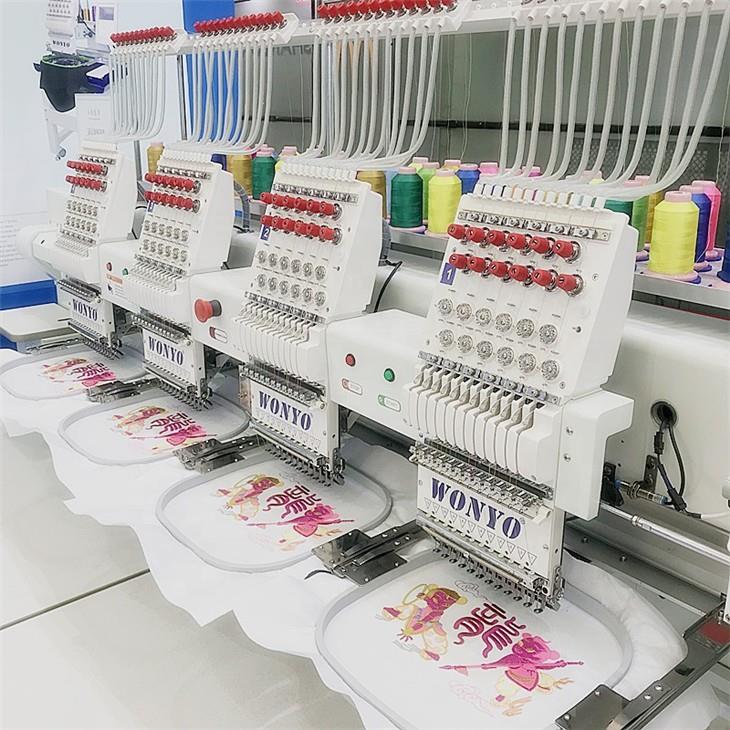 Wonyo Embroidery Machines 4 Head Japan Made For Logo T Shirt Embroidery